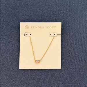 Kendra Scott Pink and Gold Dainty Necklace